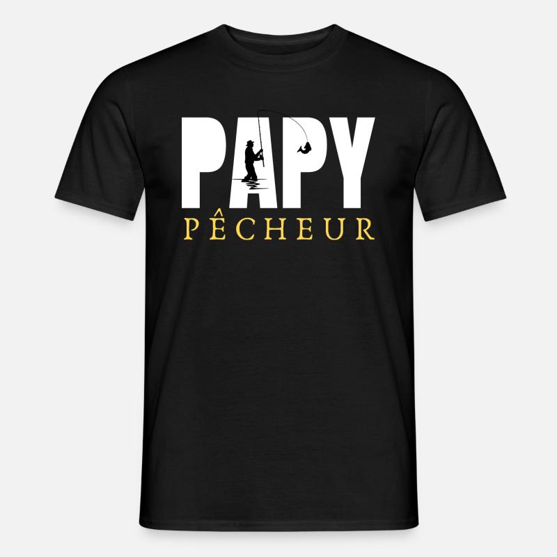PAPY PÊCHEUR 1 - T-shirt homme - noir