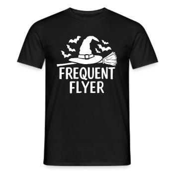 Halloween disant citation voyageur fréquent - T-shirt homme - noir - Devant - AI Model Male 178 light (178cm)