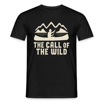 Canoeing Canoeing Water sports Sports - Men's T-Shirt - black - Front - AI Model Male 178 light (178cm)