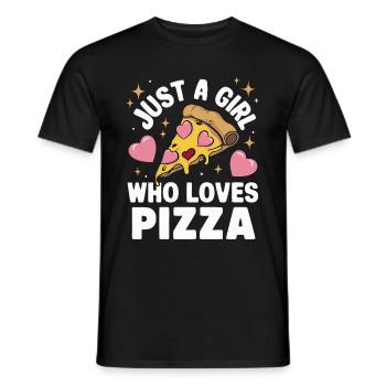 Pizza Italie Restauration rapide - T-shirt homme - noir - Devant - AI Model Male 178 light (178cm)
