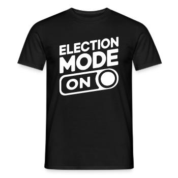 Election Mode On USA America Election - Men's T-Shirt - black - Front - AI Model Male 178 light (178cm)