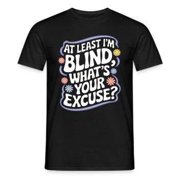 Blinde Blindheit Sehbehinderte Menschen - Männer T-Shirt - Schwarz - Vorne - AI Model Male 178 light (178cm)