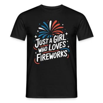 Pyrotechnics Fireworks Pyrotechnics - Men's T-Shirt - black - Front - AI Model Male 178 light (178cm)
