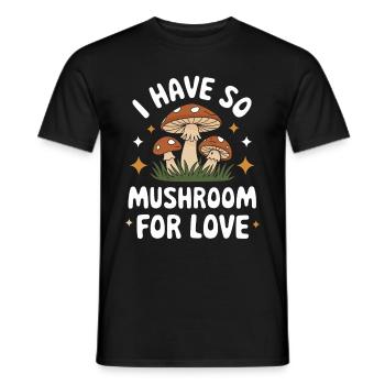 Mushroom Mushrooms Funghi Mushroom - Men's T-Shirt - black - Front - AI Model Male 178 light (178cm)