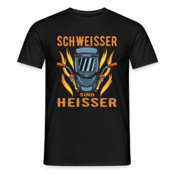 Schweisser Schweissen Schweisserhelm Geschenk - Männer T-Shirt - Schwarz - Vorne - AI Model Male 178 light (178cm)