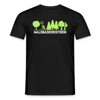 Waldbademeisterin für das Waldbaden im Waldbad - Männer T-Shirt - Schwarz - Vorne - AI Model Male 178 light (178cm)