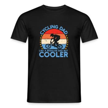 cycling Dad - Men's T-Shirt - black - Front - AI Model Male 178 light (178cm)