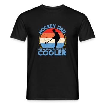 Hockey hockey joueur de hockey papa - T-shirt homme - noir - Devant - AI Model Male 178 light (178cm)