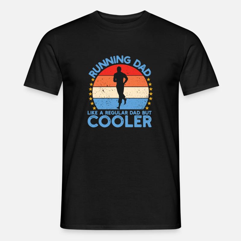 Running Dad Ausdauerlauf - Männer T-Shirt - Schwarz