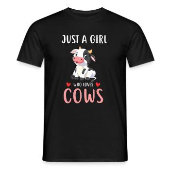 Kuh Kühe Bauernhof Landwirtschaft Geschenk - Männer T-Shirt - Schwarz - Vorne - AI Model Male 178 light (178cm)