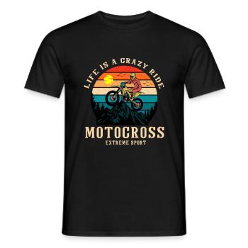 Motocross Mx Motocross Rider Cadeau - T-shirt homme - noir - Devant - AI Model Male 178 light (178cm)