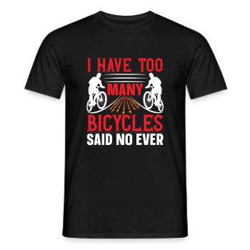 Cycling, cycling, cycling - Men's T-Shirt - black - Front - AI Model Male 178 light (178cm)