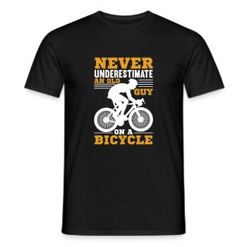 Cycling, cycling, cycling - Men's T-Shirt - black - Front - AI Model Male 178 light (178cm)