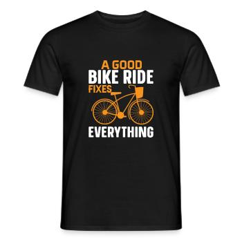 Cycling, cycling, cycling - Men's T-Shirt - black - Front - AI Model Male 178 light (178cm)