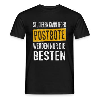 Postbote Briefträger Paketbote Geschenk - Männer T-Shirt - Schwarz - Vorne - AI Model Male 178 light (178cm)