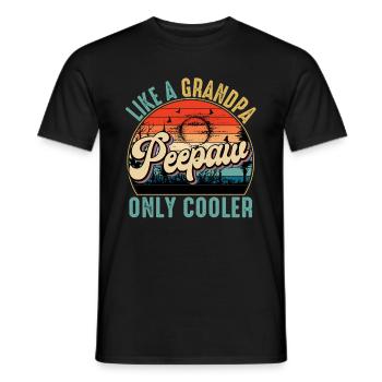 Peepaw comme un grand-père seulement plus cool Fête des pères - T-shirt homme - noir - Devant - AI Model Male 178 light (178cm)