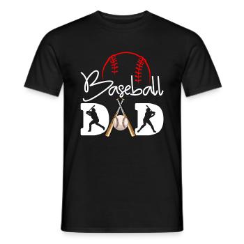 Baseball Dad Player Lovers Fathers Day - Männer T-Shirt - Schwarz - Vorne - AI Model Male 178 light (178cm)