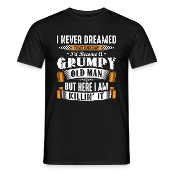 Grumpy Old Man Fathers Day - Männer T-Shirt - Schwarz - Vorne - AI Model Male 178 light (178cm)