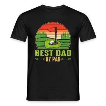 Meilleur papa par par Fête des pères Matching Vintage - T-shirt homme - noir - Devant - AI Model Male 178 light (178cm)