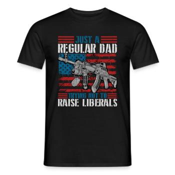 Essayer de ne pas élever les libéraux - T-shirt homme - noir - Devant - AI Model Male 178 light (178cm)
