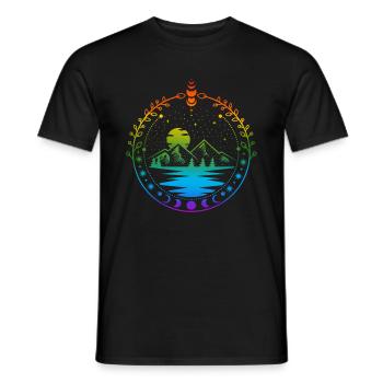 Acotar LGBT Pride - Männer T-Shirt - Schwarz - Vorne - AI Model Male 178 light (178cm)