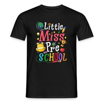Petite Miss Préscolaire - T-shirt homme - noir - Devant - AI Model Male 178 light (178cm)