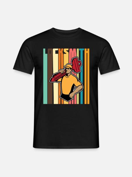 Locksmith Professional Lock Picker - Men's T-Shirt - black