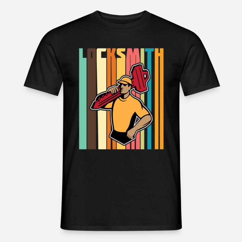 Locksmith Professional Lock Picker - Männer T-Shirt - Schwarz