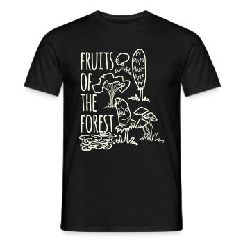 Foraging Hobby Fruits Of The Forest - Men's T-Shirt - black - Front - AI Model Male 178 light (178cm)