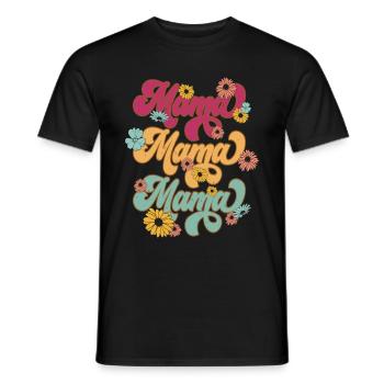 Mama Bear - Männer T-Shirt - Schwarz - Vorne - AI Model Male 178 light (178cm)