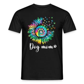 Hippie Cadeau Chien Maman Femmes - T-shirt homme - noir - Devant - AI Model Male 178 light (178cm)