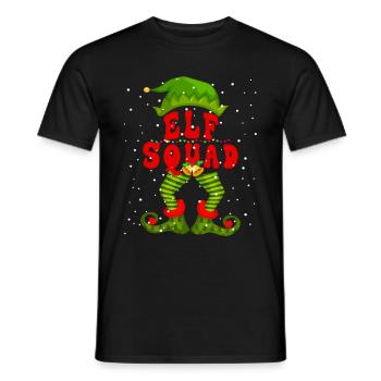 Elf Squad Cute Elf Christmas - Männer T-Shirt - Schwarz - Vorne - AI Model Male 178 light (178cm)