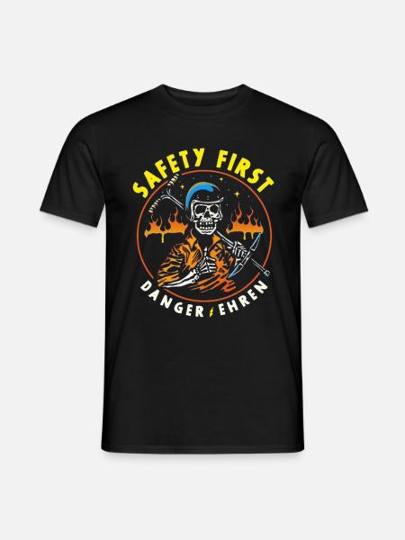 Honouring Safety First Danger - Men's T-Shirt - black
