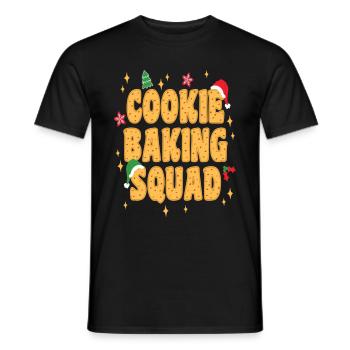 Cookie Baking Squad Christmas - Men's T-Shirt - black - Front - AI Model Male 178 light (178cm)