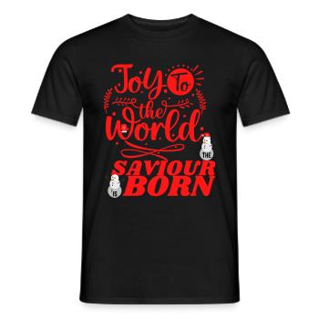 Joyeux Noël et Bonne Année - T-shirt homme - noir - Devant - AI Model Male 178 light (178cm)