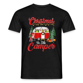 Christmas In The Camper - Men's T-Shirt - black - Front - AI Model Male 178 light (178cm)
