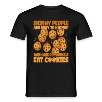 Cookie Quite Cookie Bakery - T-shirt homme - noir - Devant - AI Model Male 178 light (178cm)