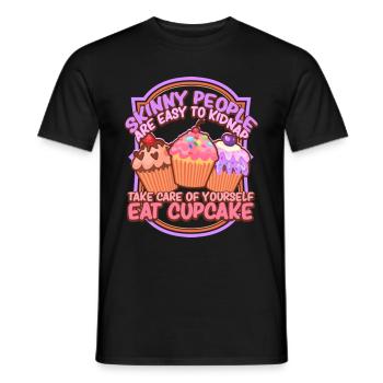 Cupcakes Baking Cupcake Bakery Owner - Men's T-Shirt - black - Front - AI Model Male 178 light (178cm)
