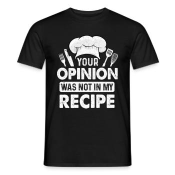 Chef Cooking Lover Culinary Cook - Men's T-Shirt - black - Front - AI Model Male 178 light (178cm)