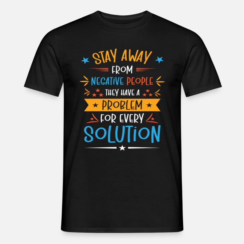 Solution Critical Thinkers Positive Motivation - Männer T-Shirt - Schwarz