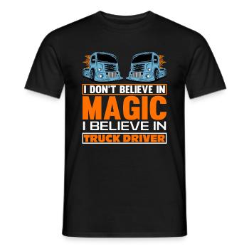 Truck Driver Slogan- Truck Driver Gifts Tshirt - Men's T-Shirt - black - Front - AI Model Male 178 light (178cm)