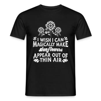 Garden Gardener Sunflower Gardening - Männer T-Shirt - Schwarz - Vorne - AI Model Male 178 light (178cm)