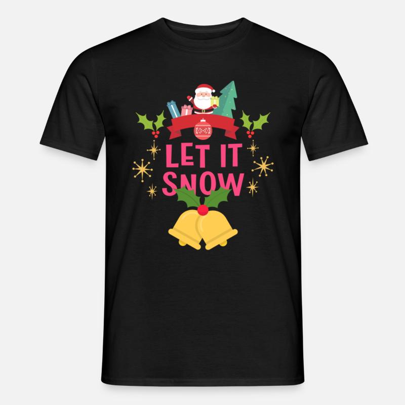Christmas Let It Snow - Männer T-Shirt - Schwarz