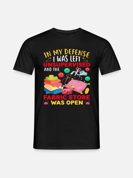 Funny Quilting Poison - Men's T-Shirt - black