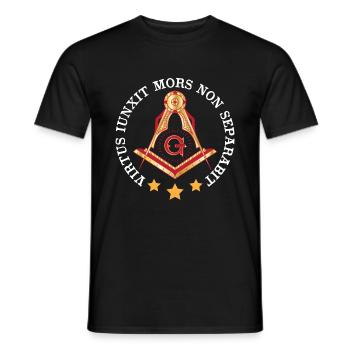 Masonic Gift I Masonic Freemasonry Tshirt - Men's T-Shirt - black - Front - AI Model Male 178 light (178cm)
