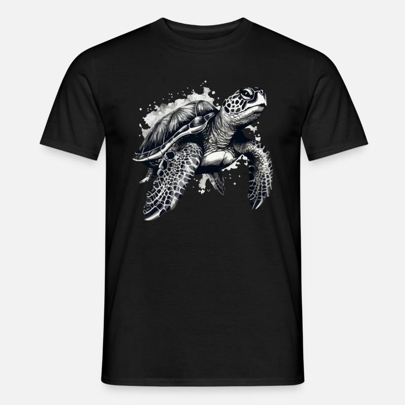 The turtle - Men's T-shirt - black