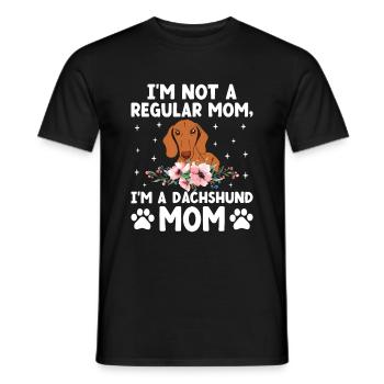 Ich bin keine normale Mutter, ich bin eine Dackelmutter, die einen Hund besitzt - Männer T-Shirt - Schwarz - Vorne - AI Model Male 178 light (178cm)