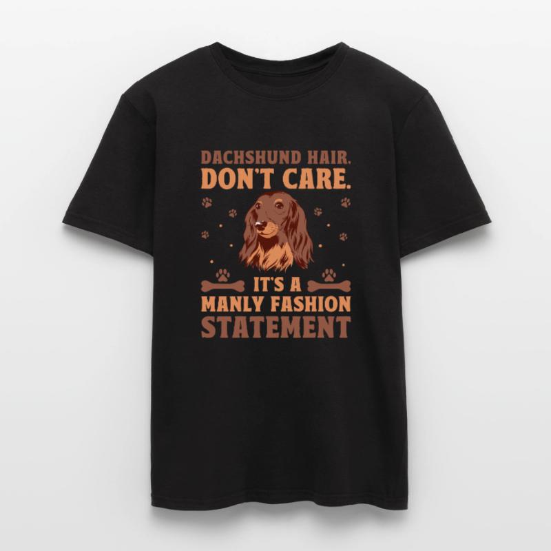Les cheveux de teckel ne s’en soucient pas, c’est une déclaration de mode T-shirt homme