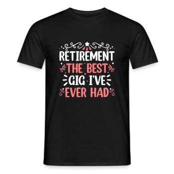 Grand-mère retraitée Pension de retraite Grand-mère Reti - T-shirt homme - noir - Devant - AI Model Male 178 light (178cm)