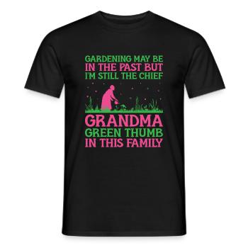 Jardinier Grand-mère à la retraite Retraité Jardinier Garde - T-shirt homme - noir - Devant - AI Model Male 178 light (178cm)